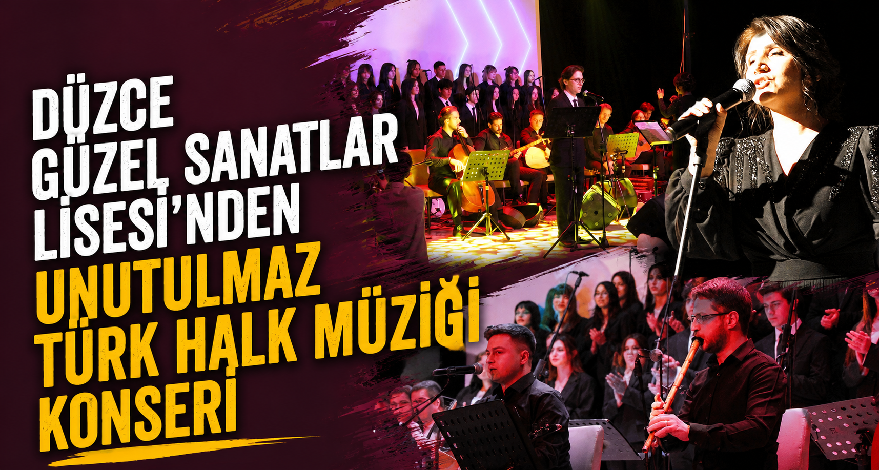 Düzce Güzel Sanatlar Lisesi’nden Unutulmaz Türk Halk Müziği Konseri