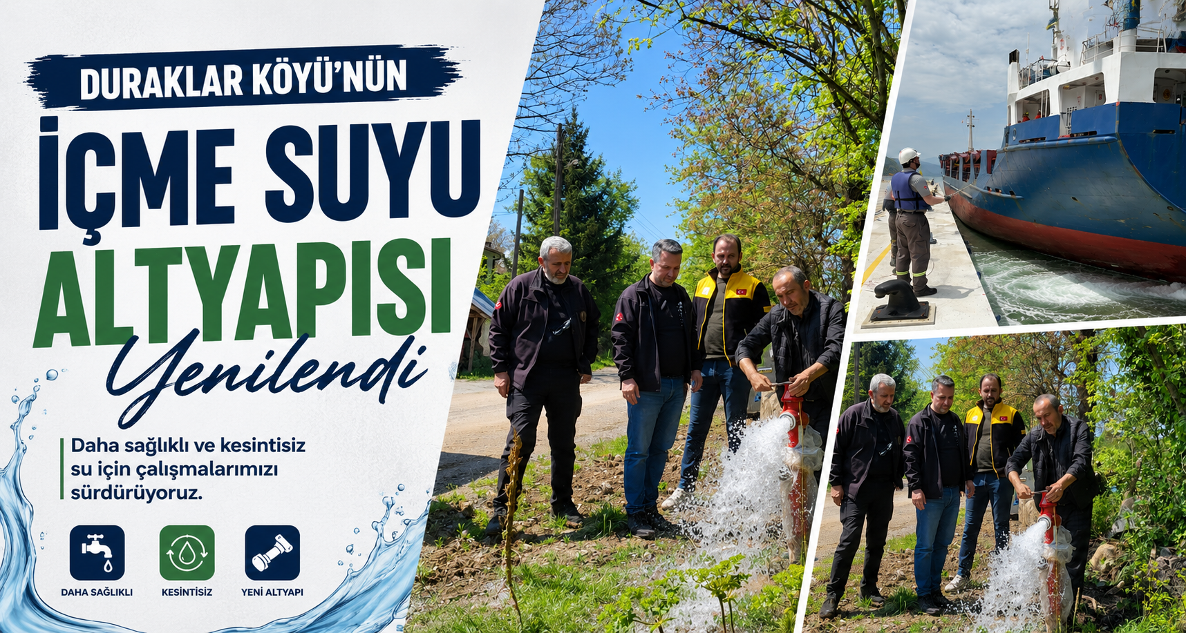 Duraklar Köyü’nün İçme Suyu Altyapısı Yenilendi