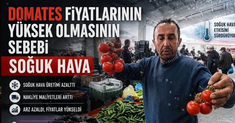 Domates fiyatlarının yüksek olmasının sebebi soğuk hava