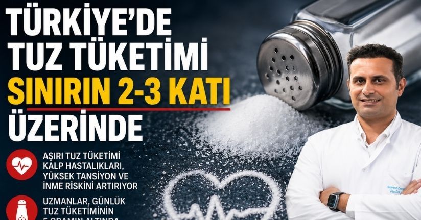 Türkiye’de tuz tüketimi sınırın 2-3 katı üzerinde