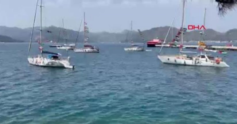 Küresel Sumud filosu Marmaris'te