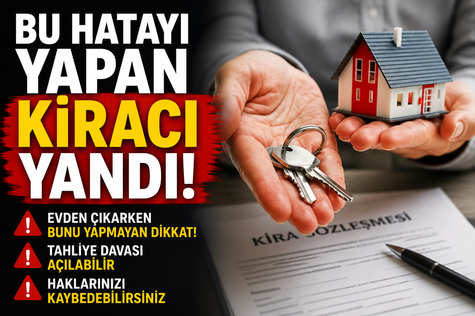 Bu hatayı yapan kiracı yandı