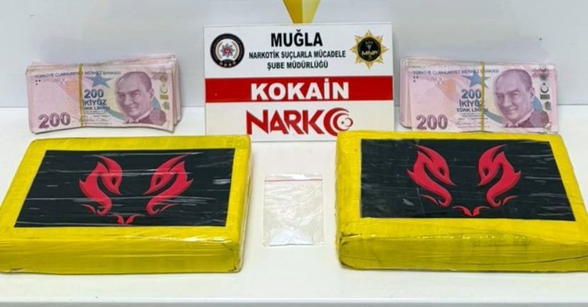 Muğla’da 2 kilo kokain ele geçirildi