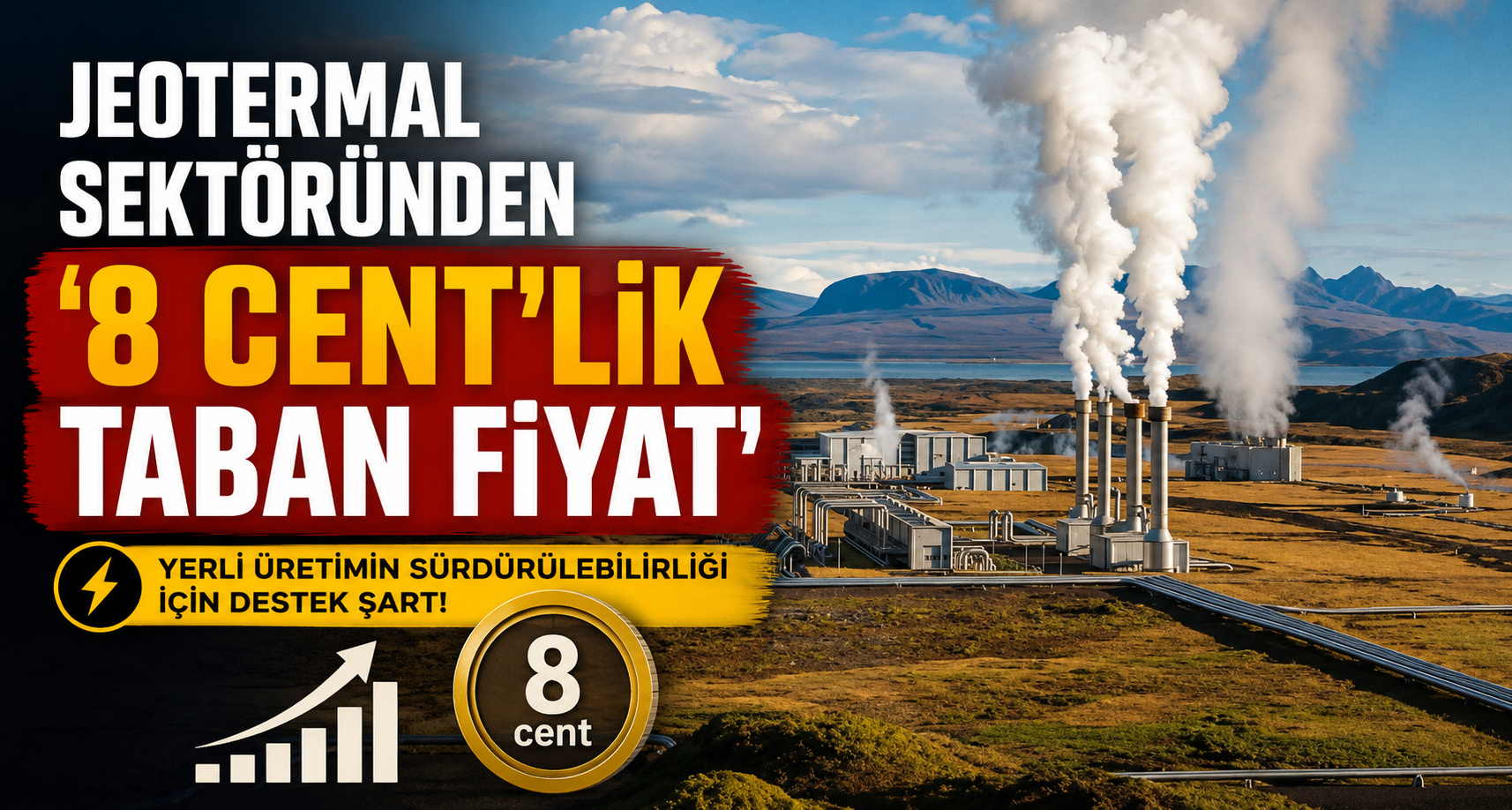 Jeotermal sektöründen ‘8 cent’lik taban fiyat’ talebi