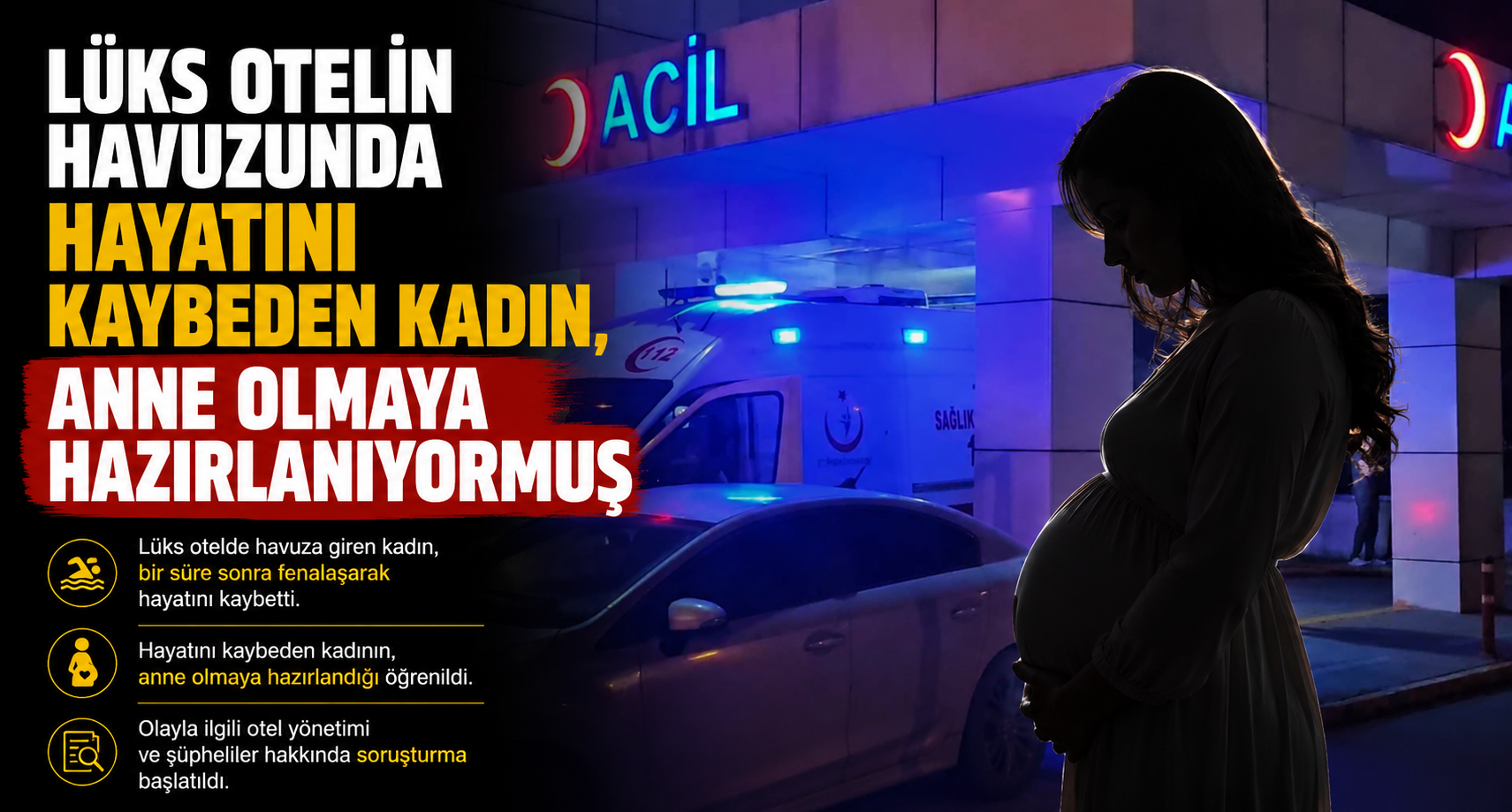 Lüks otelin havuzunda hayatını kaybeden kadın, anne olmaya hazırlanıyormuş