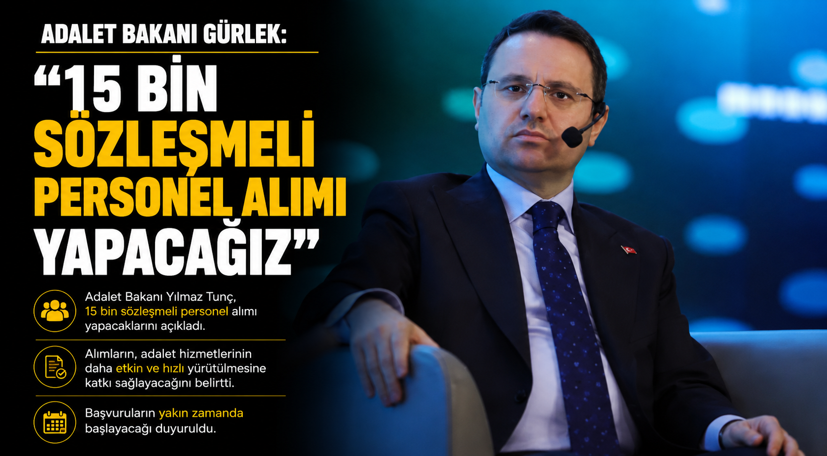 Adalet Bakanı Gürlek: 