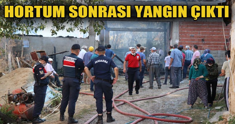 Bolu’da hortum sonrası yangın çıktı
