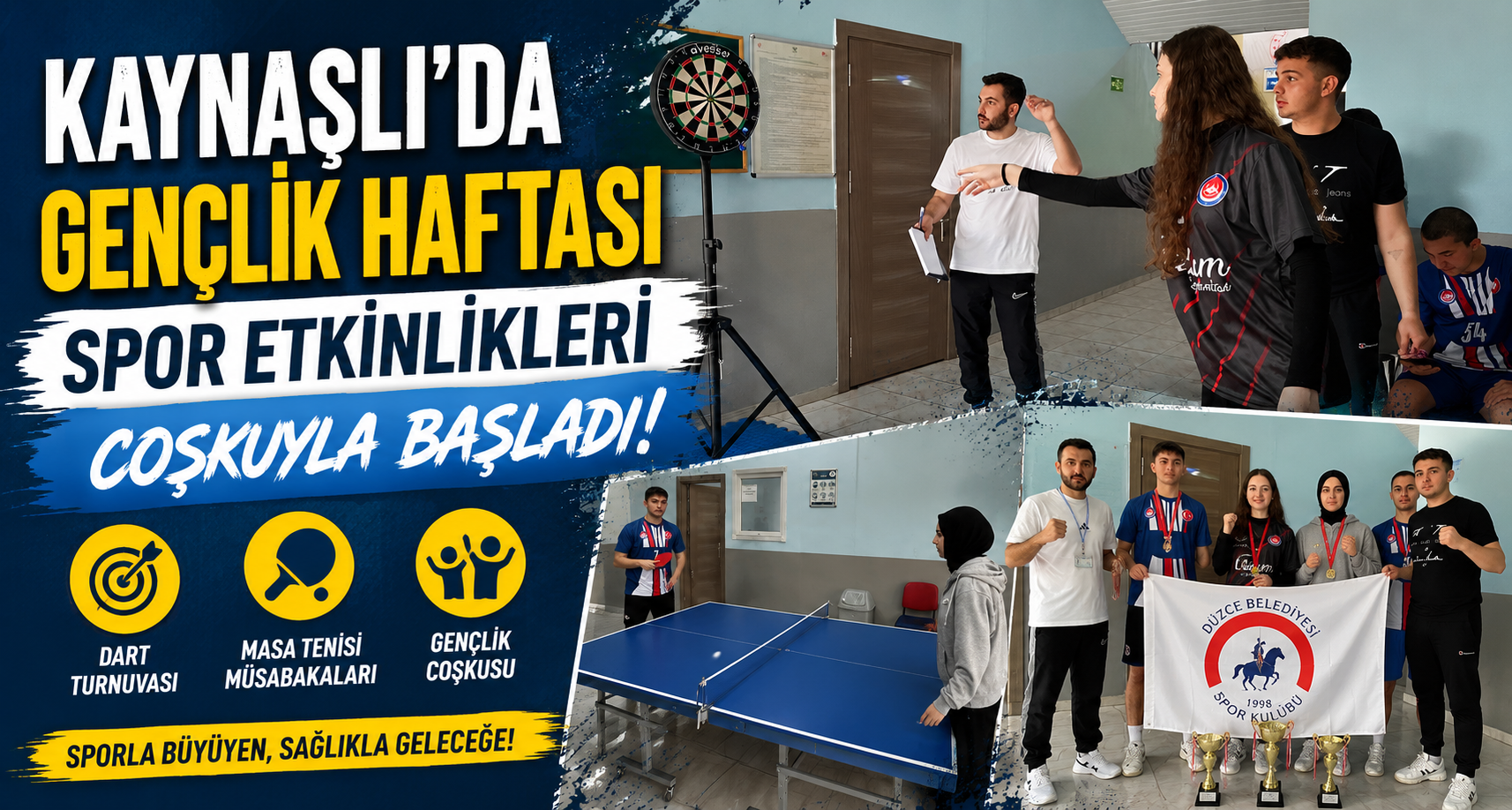 Kaynaşlı’da Gençlik Haftası Spor Etkinlikleri Coşkuyla Başladı