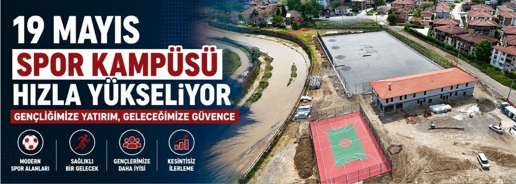 19 Mayıs Spor Kampüsü Hızla Yükseliyor