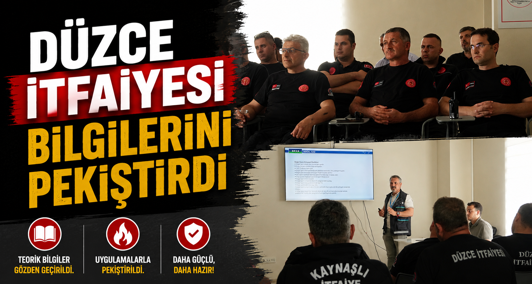 Düzce İtfaiyesi Bilgilerini Pekiştirdi