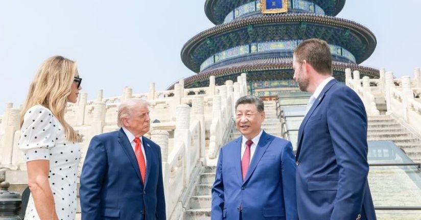 Şi ve Trump, Cennet Tapınağı’nı ziyaret etti
