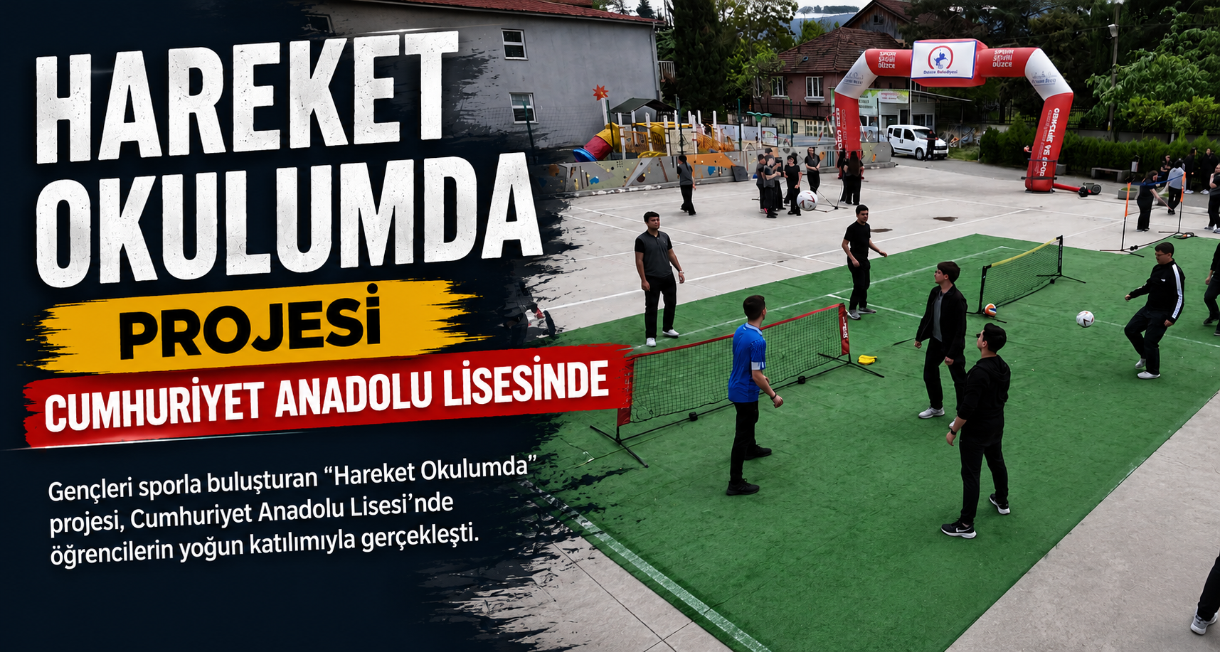 “Hareket Okulumda” Projesi Cumhuriyet Anadolu Lisesinde