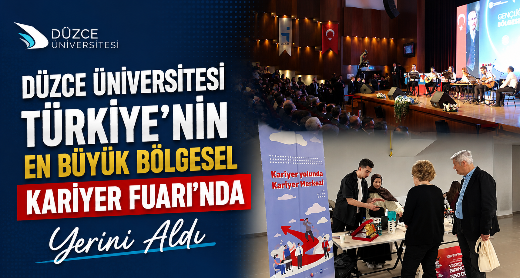 Düzce Üniversitesi Türkiye’nin En Büyük Bölgesel Kariyer Fuarı’nda Yerini Aldı