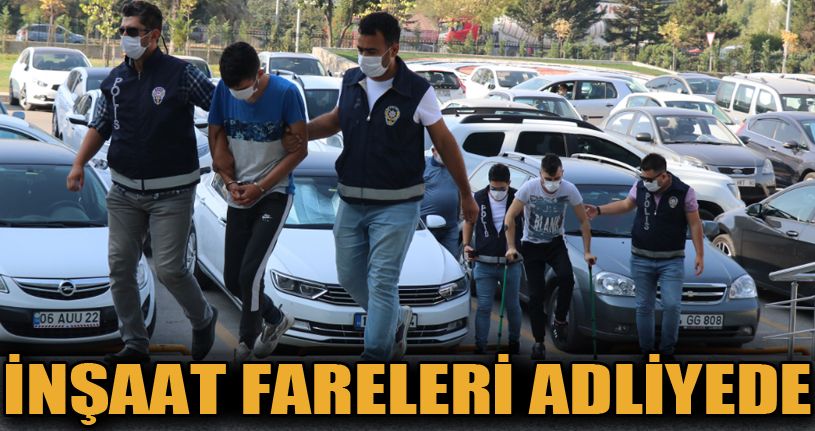Bolu’da inşaattan 10 bin liralık kablo çalan 3 kişi adliyeye sevk edildi