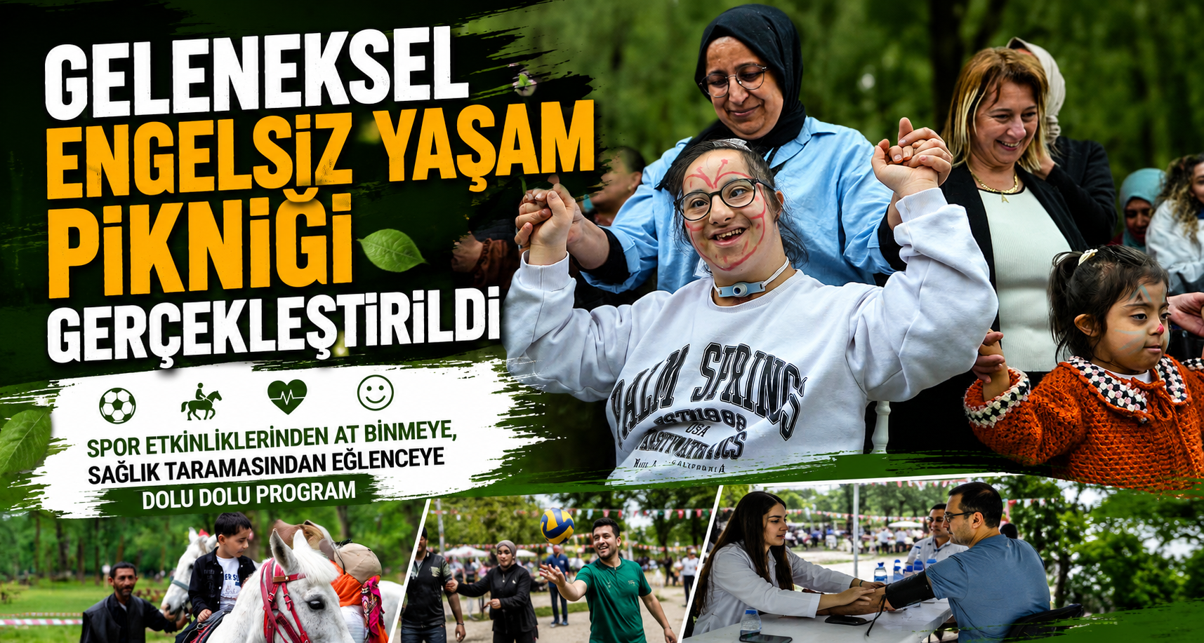 Spor Etkinliklerinden At Binmeye, Sağlık Taramasından Eğlenceye Dolu Dolu Program