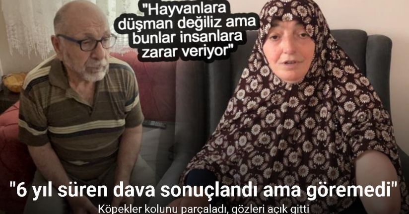 Köpekler kolunu parçaladı, gözleri açık gitti