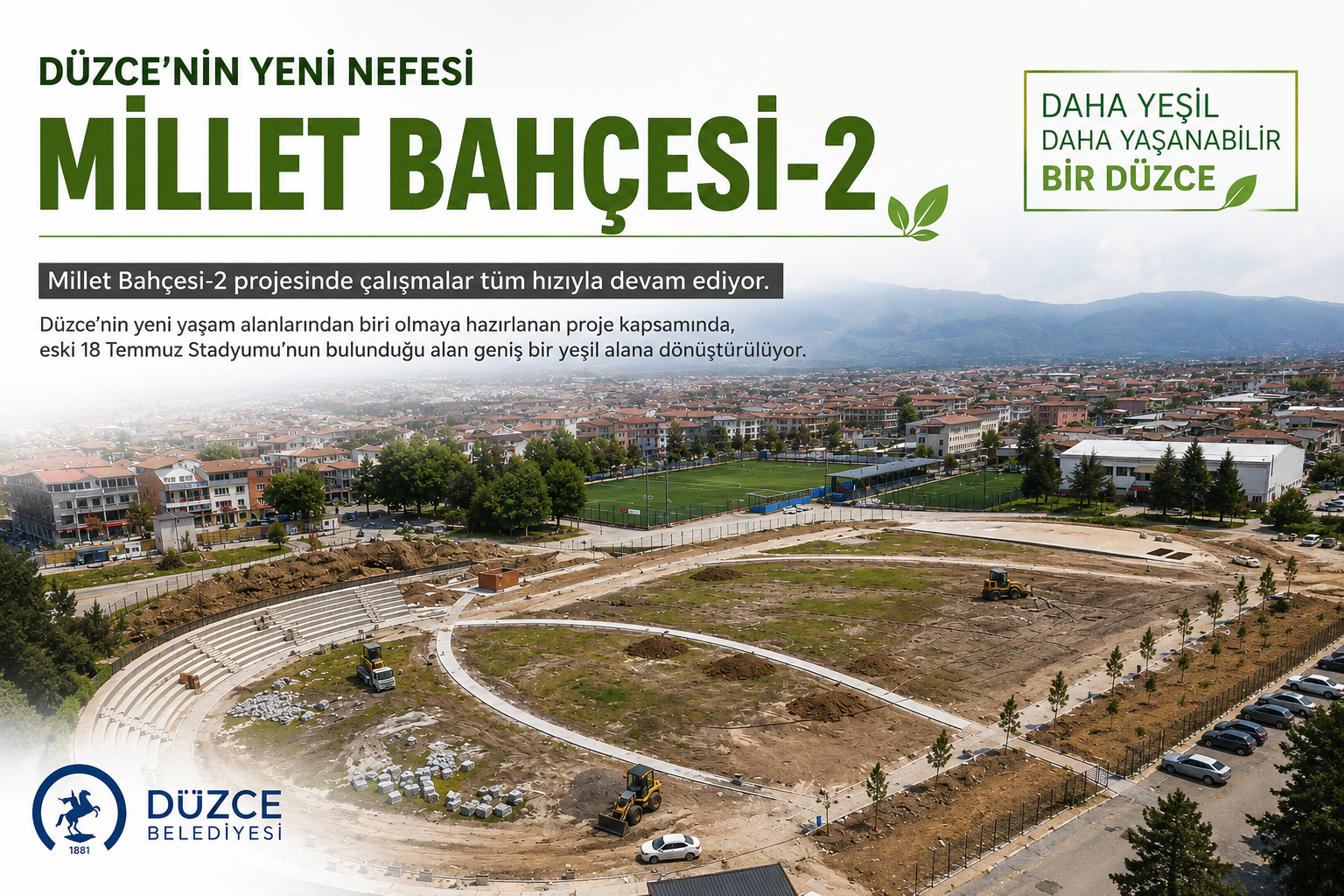 Millet Bahçesi-2’de Çalışmalar Hızla Sürüyor