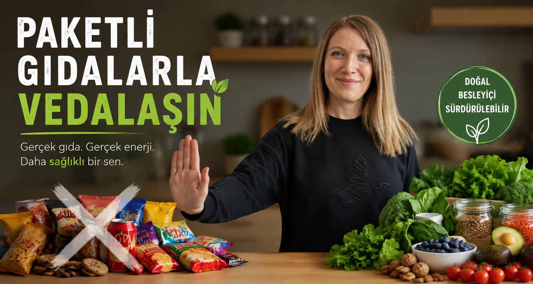 Paketli gıdalarla vedalaşın