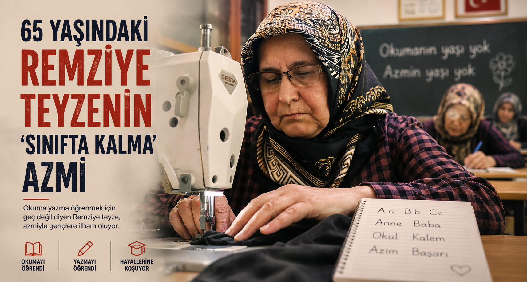 65 yaşındaki Remziye teyzenin 