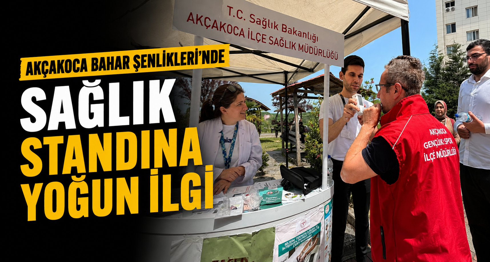 Akçakoca Bahar Şenlikleri'nde Sağlık Standına Yoğun İlgi
