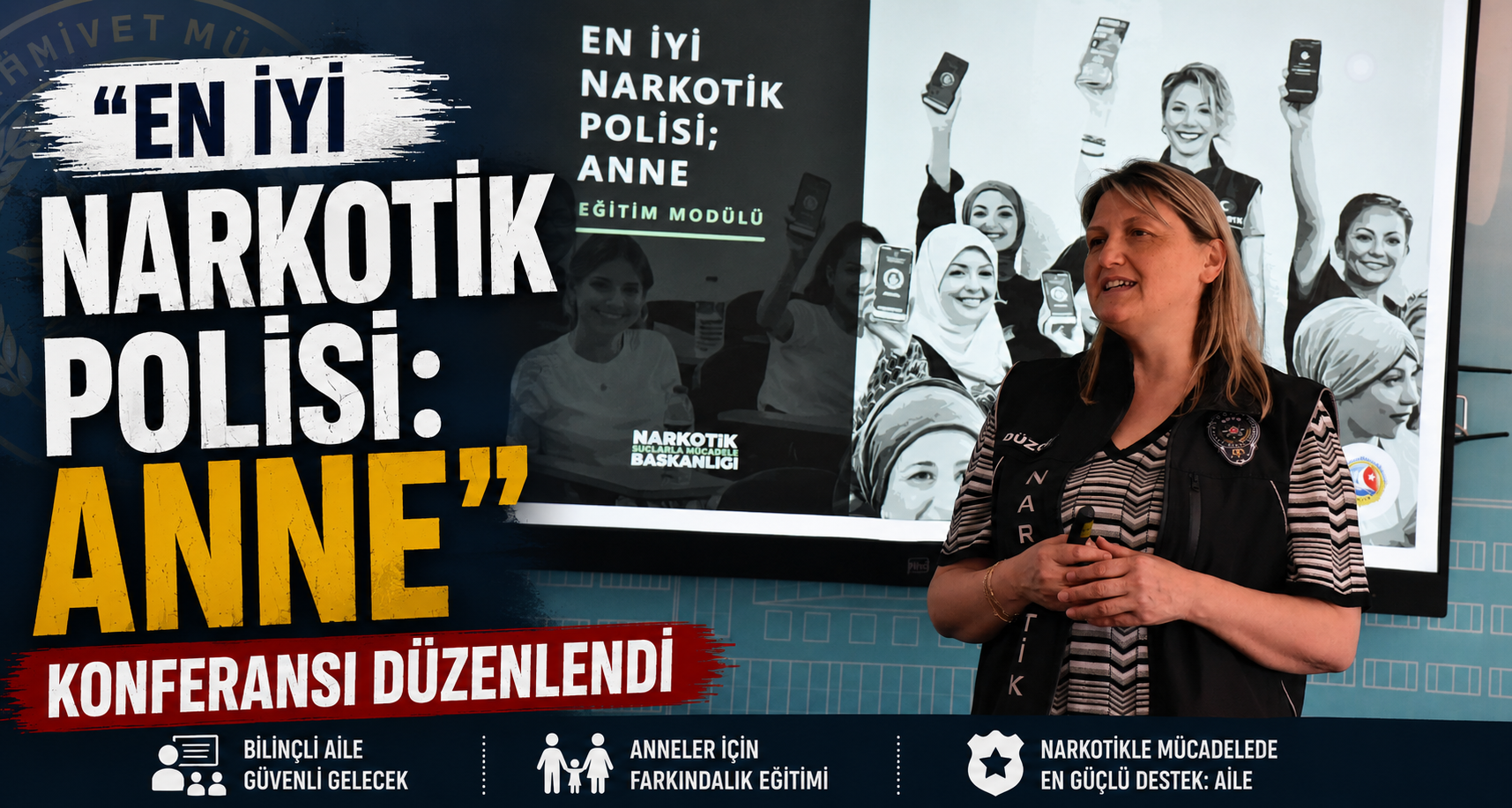 Düzce Üniversitesi’nde “En İyi Narkotik Polisi: Anne” Konferansı Düzenlendi