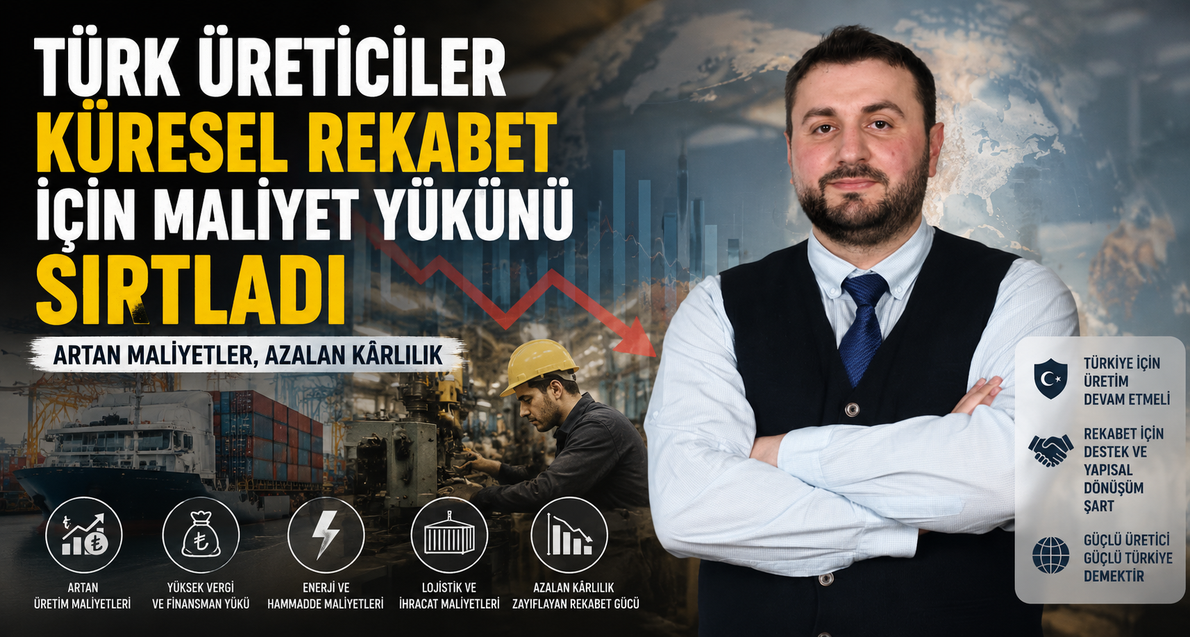 Türk üreticiler küresel rekabet için maliyet yükünü sırtladı