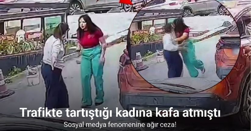 Arnavutköy’de trafikte tartıştığı kadına kafa atan sosyal medya fenomenine ağır cezaArnavutköy’de trafikte tartıştığı kadına kafa atan sosyal medya fenomenine ağır ceza