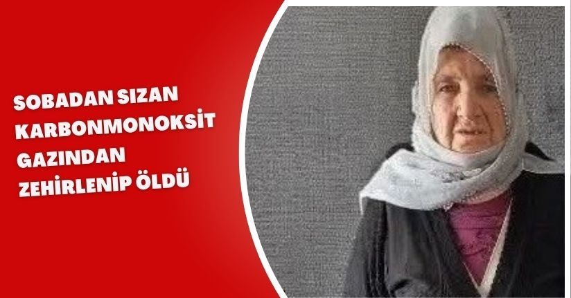 Sobadan sızan karbonmonoksit gazından zehirlenip öldü