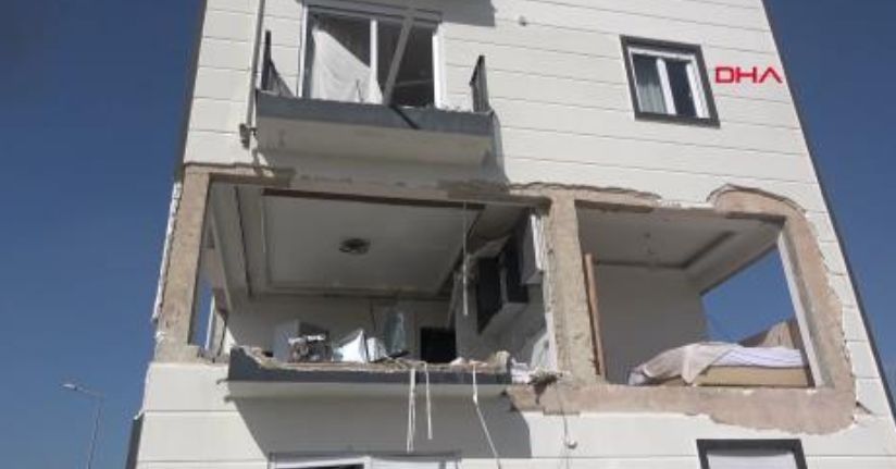  Evde gaz sıkışması nedeniyle patlama: 1 yaralı