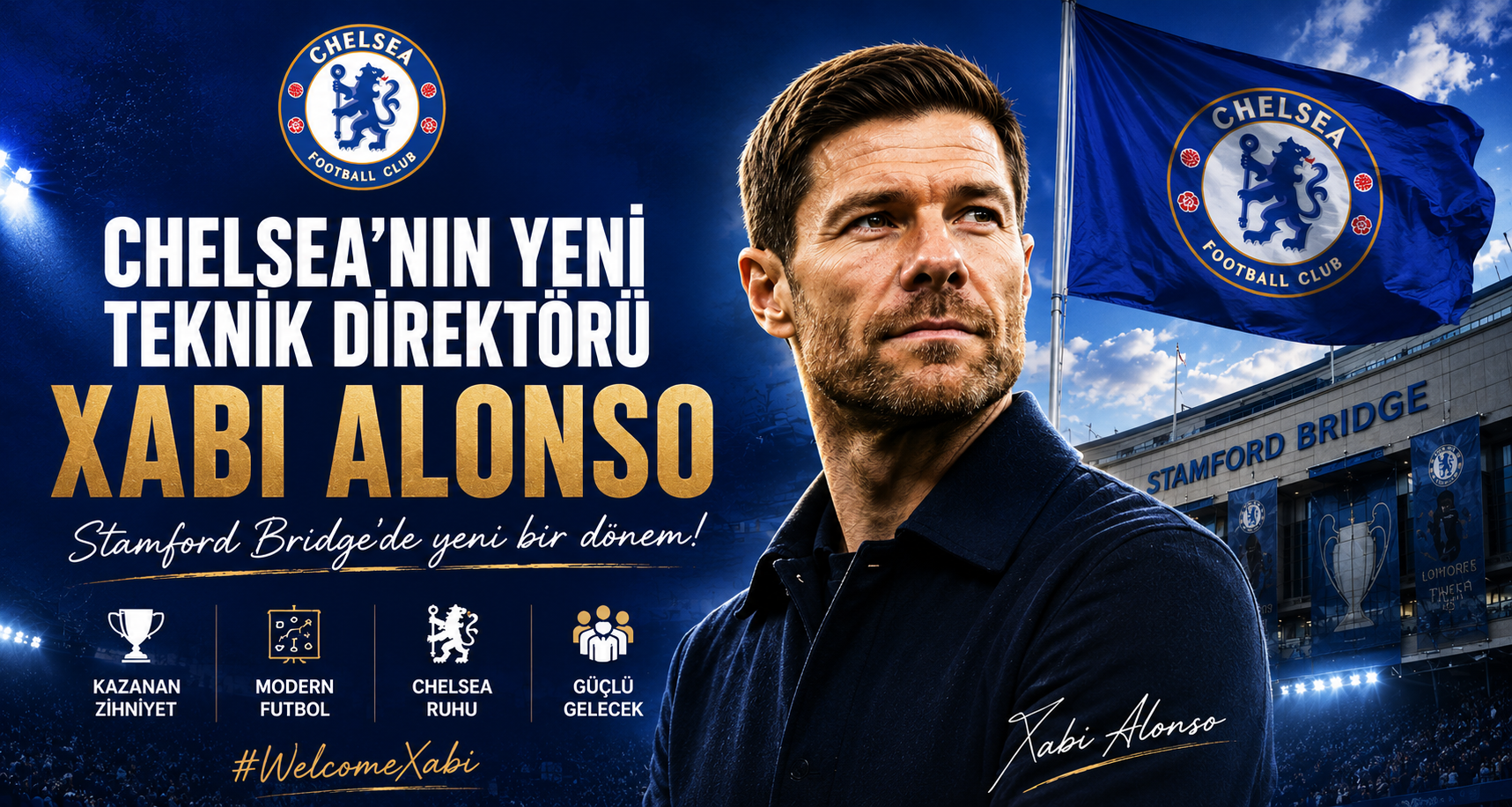 Chelsea’nin yeni teknik direktörü Xabi Alonso oldu