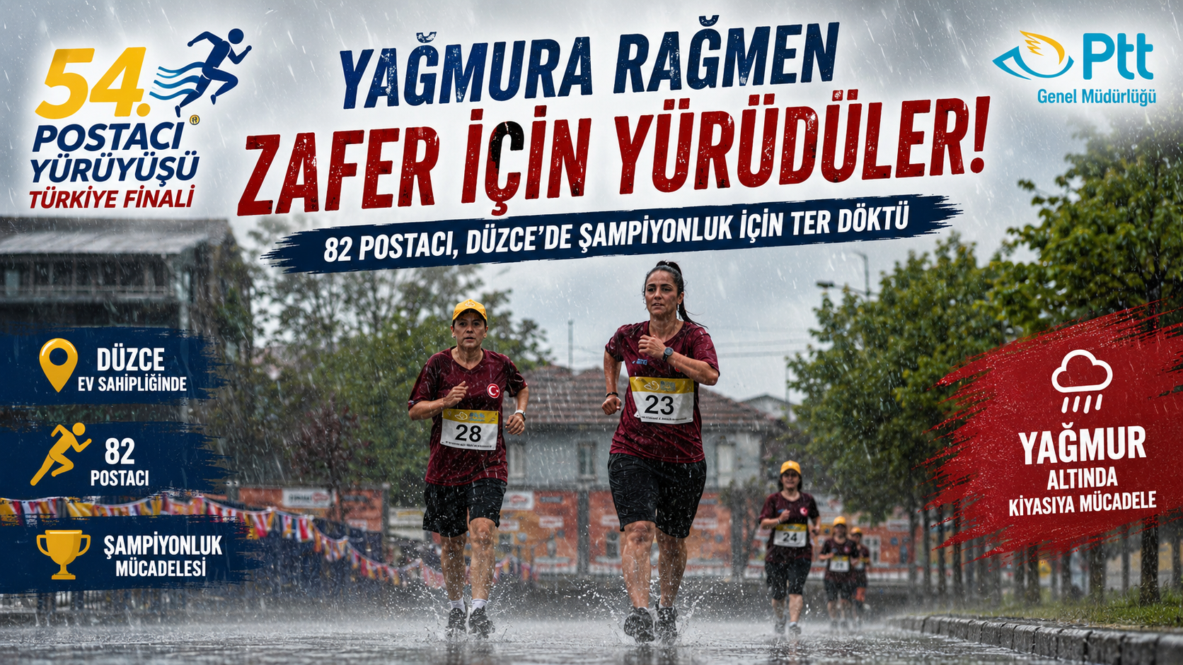 Düzce'de Sağanak Altında 