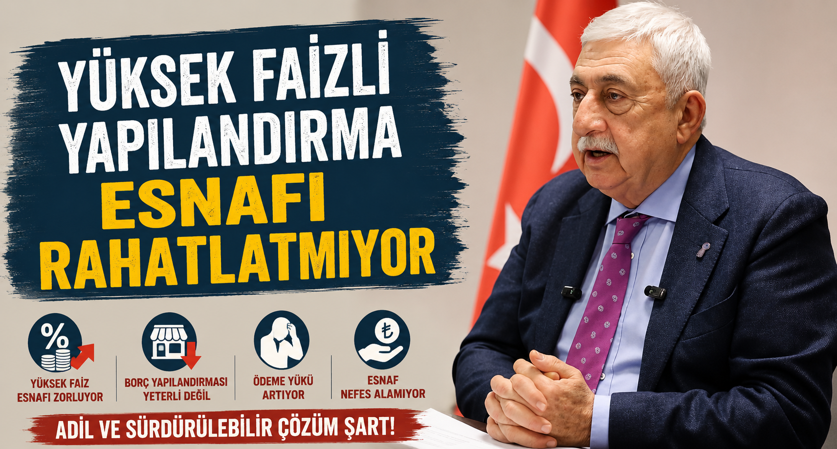 Yüksek faizli yapılandırma esnafı rahatlatmıyor