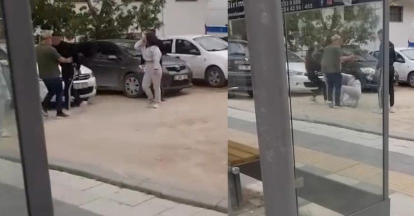 Kızların kavgasını ayıran vatandaşlara bıçakla saldırdı