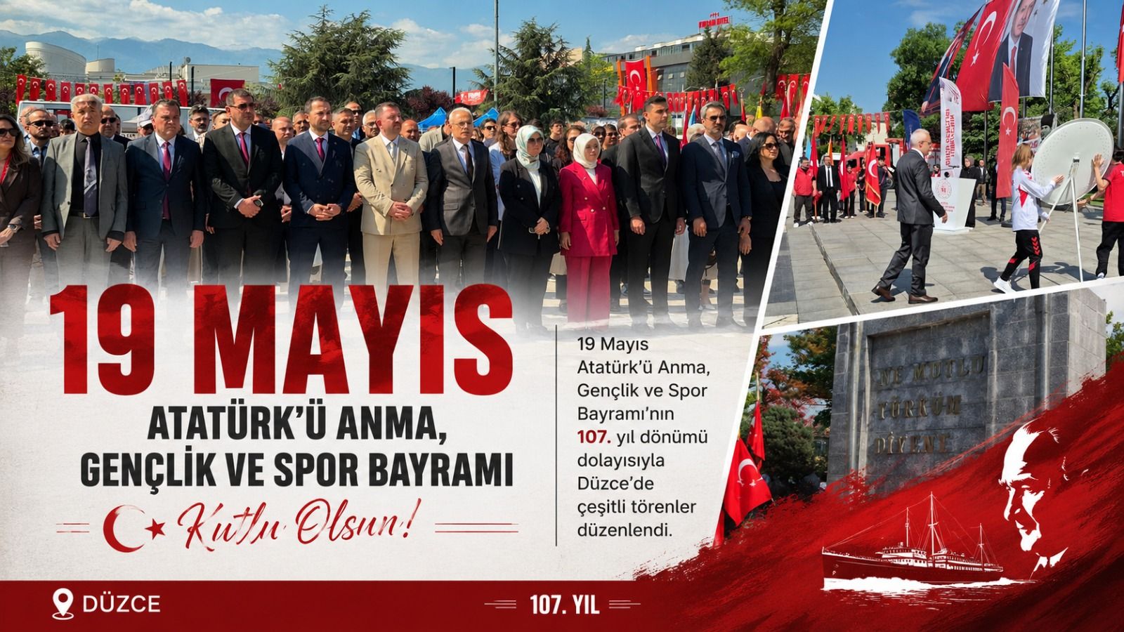 Düzce’de 19 Mayıs Coşkusu
