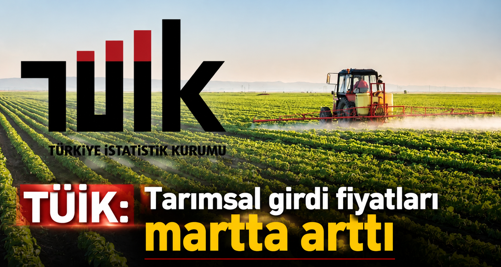 TÜİK: Tarımsal girdi fiyatları martta arttı