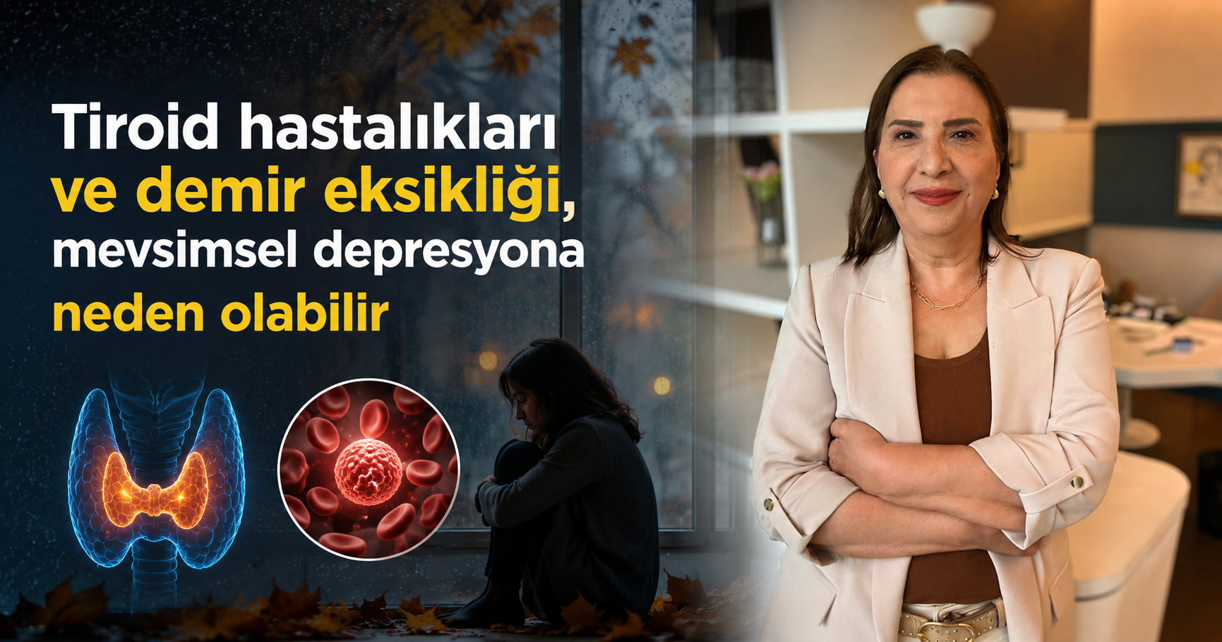 Tiroid hastalıkları ve demir eksikliği, mevsimsel depresyona neden olabilir
