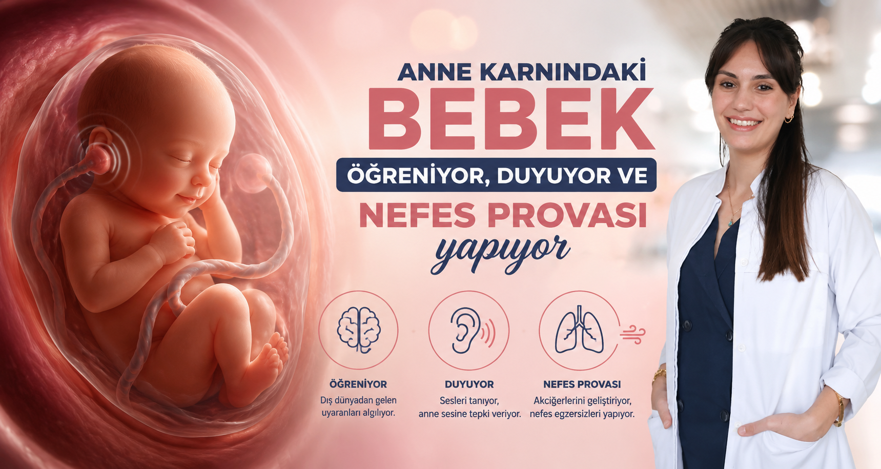Anne karnındaki bebek öğreniyor, duyuyor ve nefes provası yapıyor