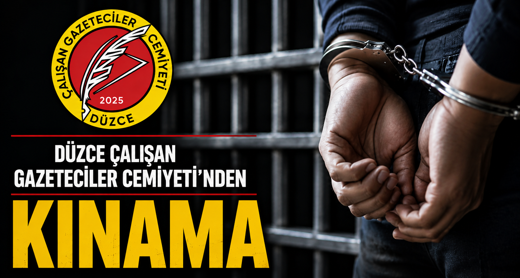 Düzce Çalışan Gazeteciler Cemiyeti'nden Kınama