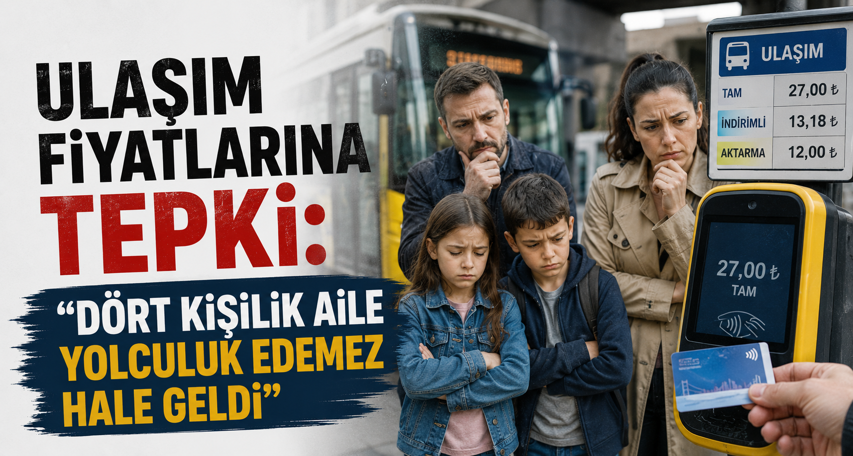 Ulaşım fiyatlarına tepki: 