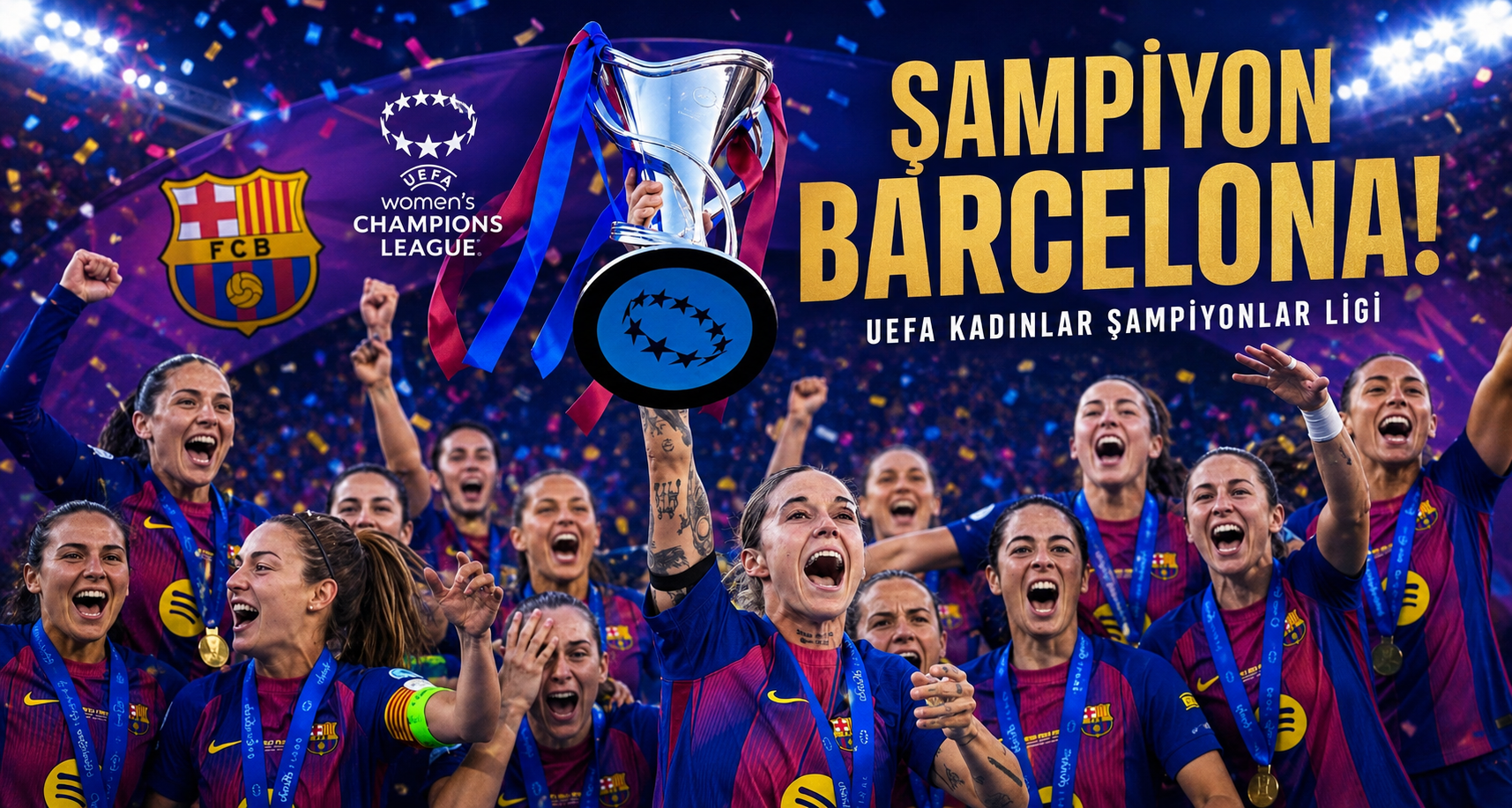 UEFA Kadınlar Şampiyonlar Ligi’nde zafer Barcelona’nın oldu