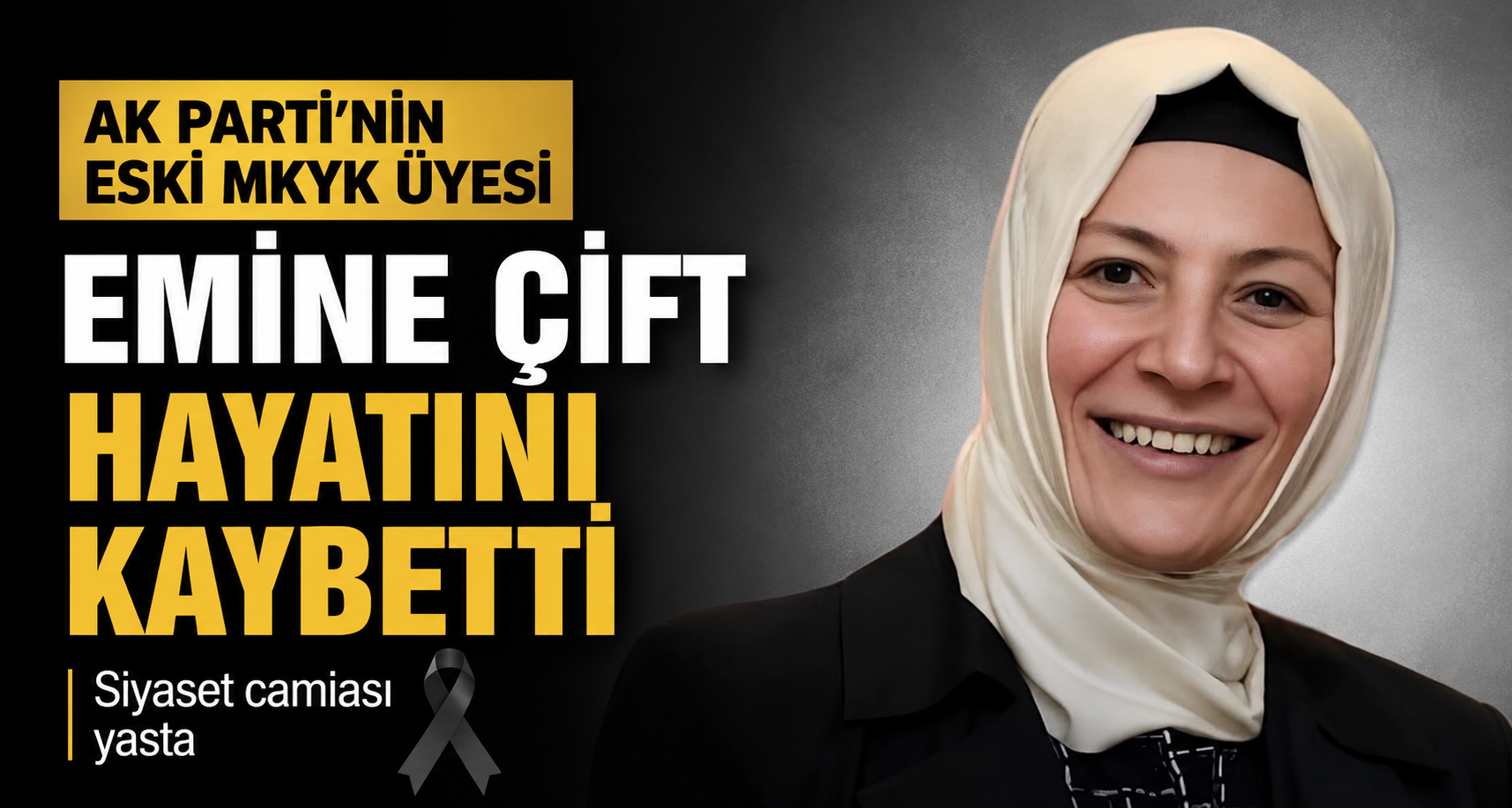 Ak Parti’nin eski MKYK üyesi Emine Çift hayatını kaybettiAk Parti’nin eski MKYK üyesi Emine Çift hayatını kaybetti
