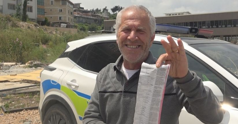 İlk kez ceza yiyen sürücü 4 bin TL’lik hız cezası için polis ekiplerini tebrik etti