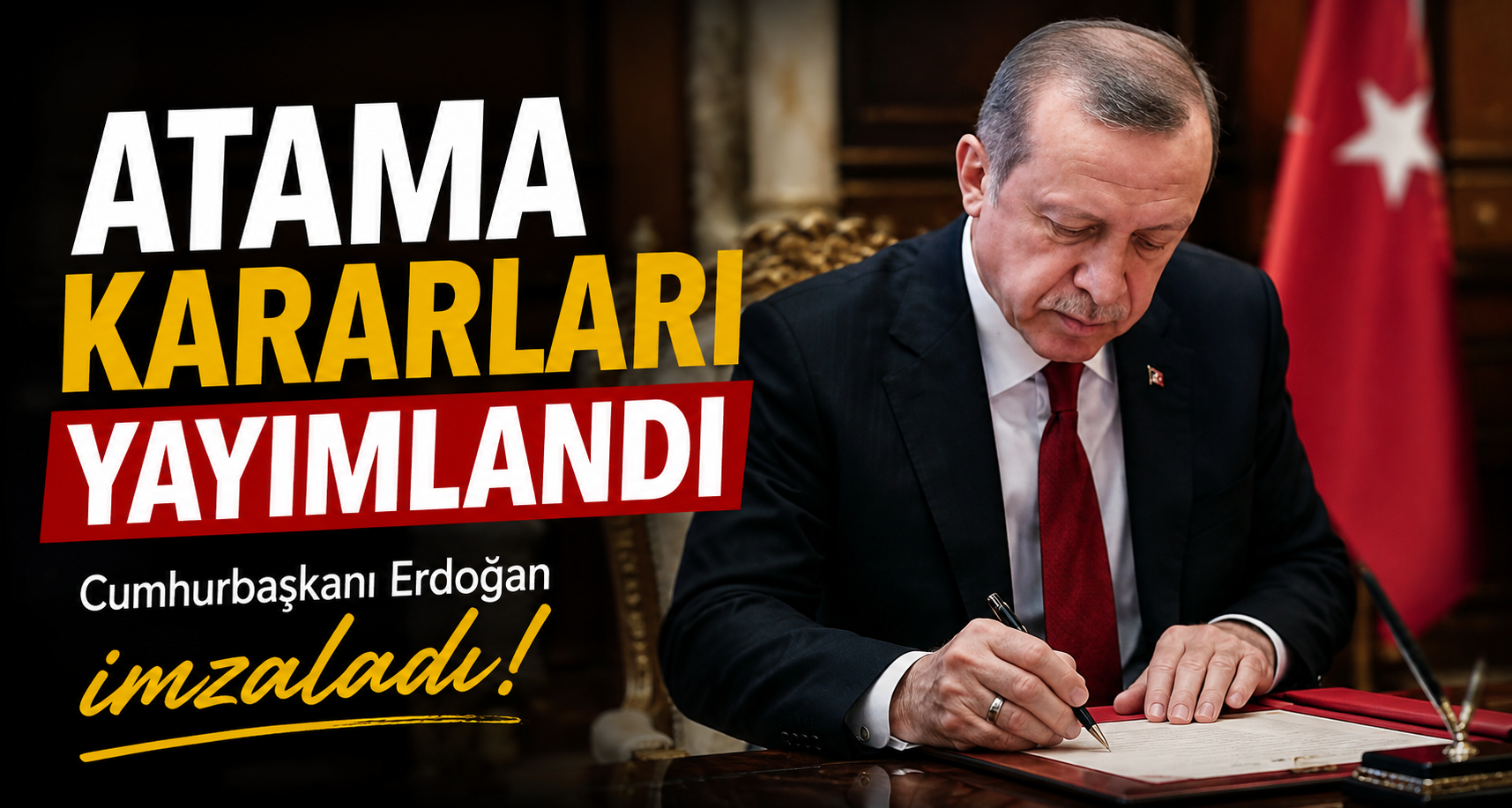 Cumhurbaşkanlığı tarafından yapılan atamalar Resmi Gazete’de