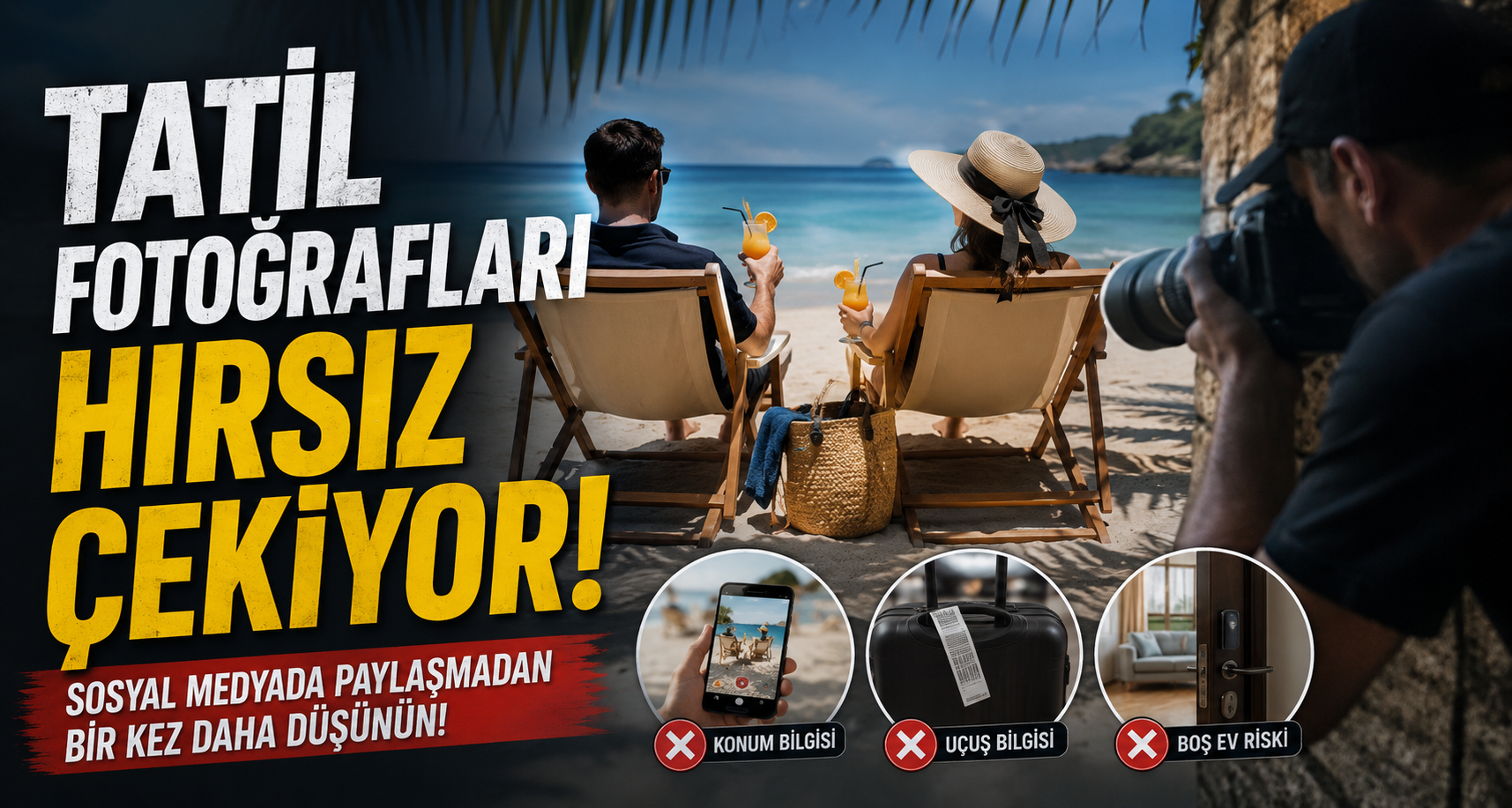 Tatil fotoğrafları hırsız çekiyor
