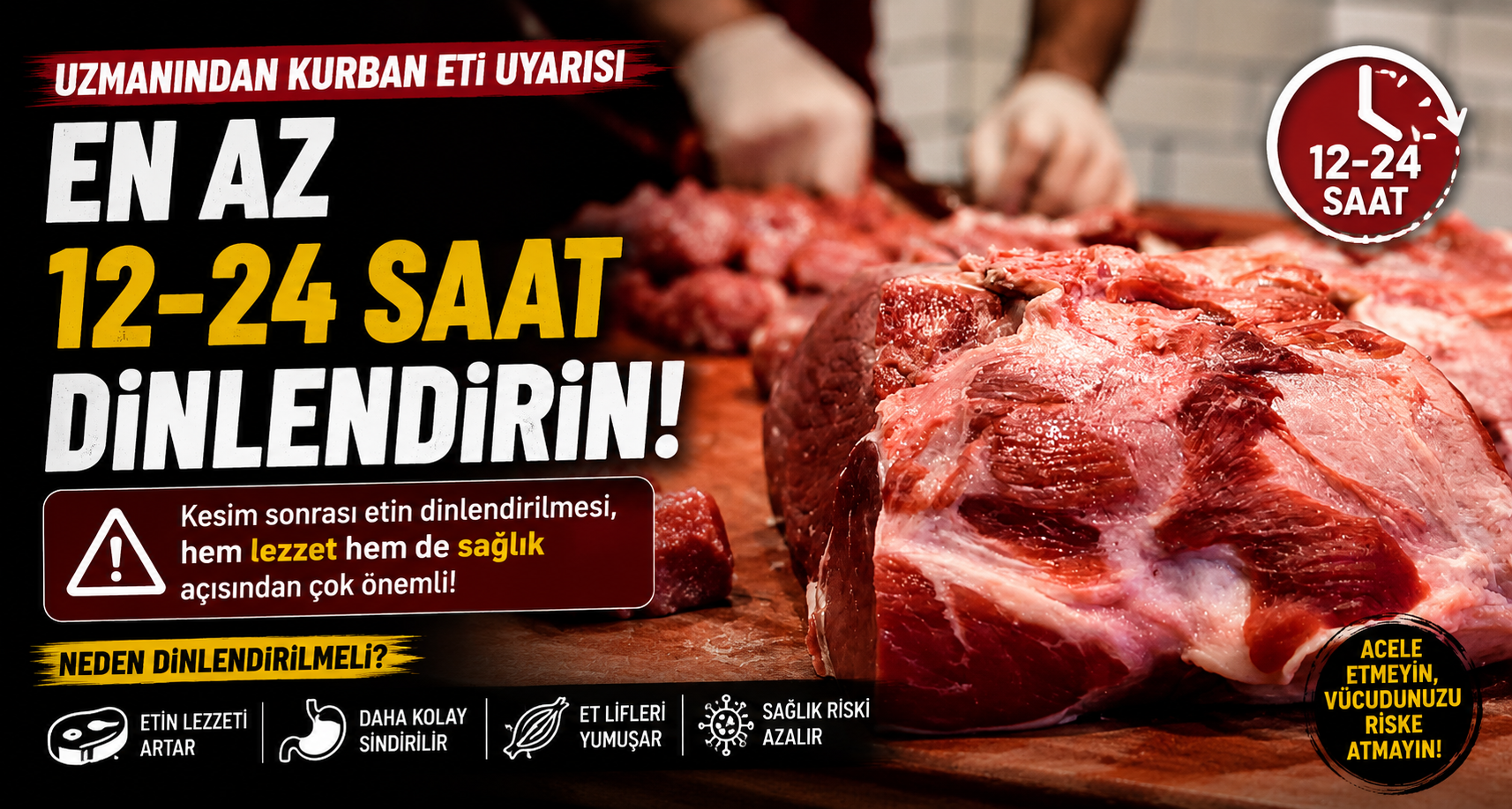Uzmanından kurban eti uyarısı: 