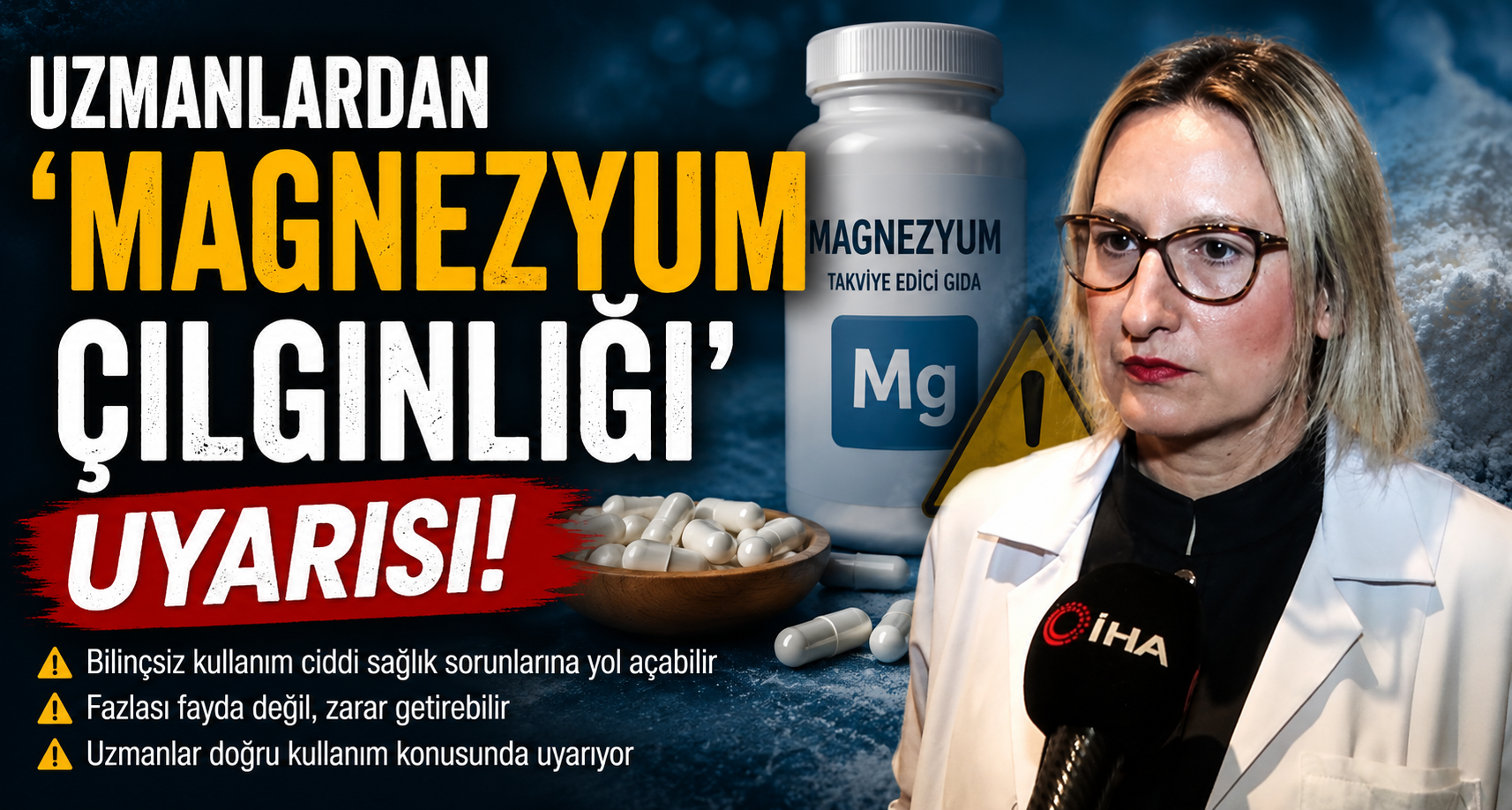 Uzmanlardan ’Magnezyum çılgınlığı’ uyarısı
