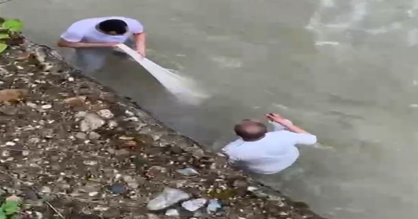 Sele kapılan amca ve yeğenin son görüntüleri ortaya çıktı