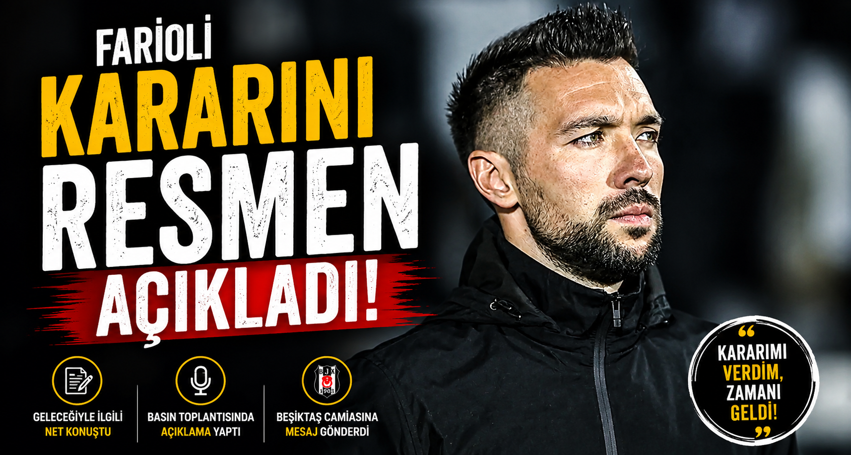 Farioli kararını resmen açıkladı