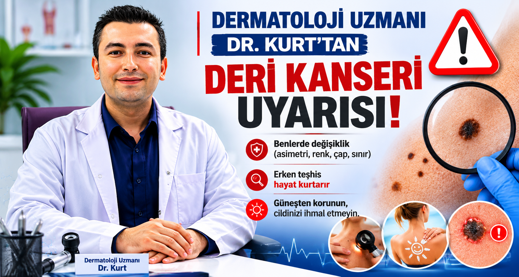 Dermatoloji Uzmanı Dr. Kurt’tan deri kanseri uyarısı