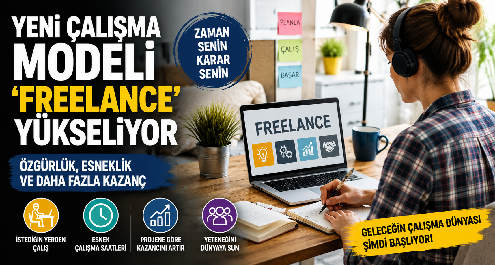 Yeni çalışma modeli ‘freelance’ yükseliyor